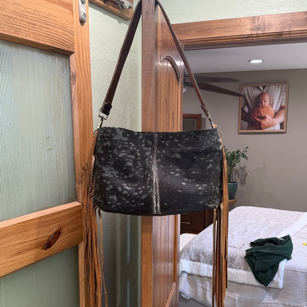 Merrick’s Hair On Hide, Genuine Leather Purse